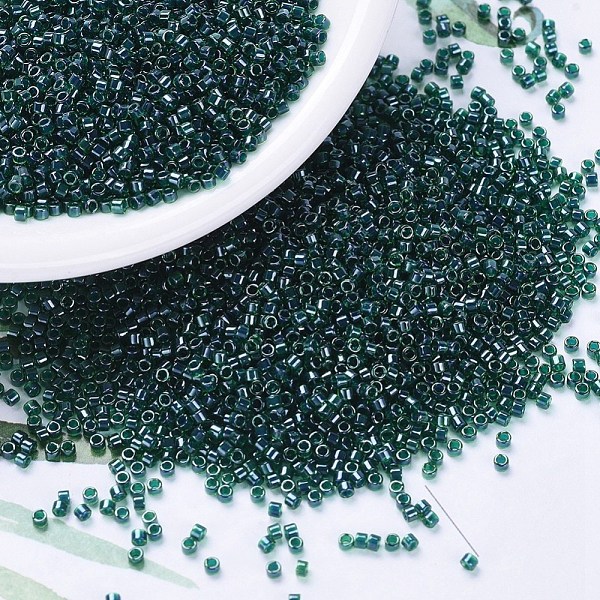 PandaHall MIYUKI Delica Beads, Cylinder, Japanese Seed Beads, 11/0, (DB0275) Lined Emerald Luster, 1.3x1.6mm, Hole: 0.8mm, about..., Green
PandaHall MIYUKI Delica Beads, Cylinder, Japanese Seed Beads, 11/0, (DB0275) Lined Emerald Luster, 1.3x1.6mm, Hole: 0.8mm, about..., Green