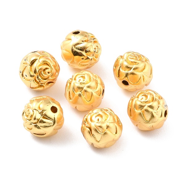 PandaHall Rack Plating Alloy Beads, Cadmium Free & Lead Free, Long-Lasting Plated, Flower, Matte Gold Color, 8mm, Hole: 1.2mm Alloy Flower
PandaHall Rack Plating Alloy Beads, Cadmium Free & Lead Free, Long-Lasting Plated, Flower, Matte Gold Color, 8mm, Hole: 1.2mm Alloy Flower