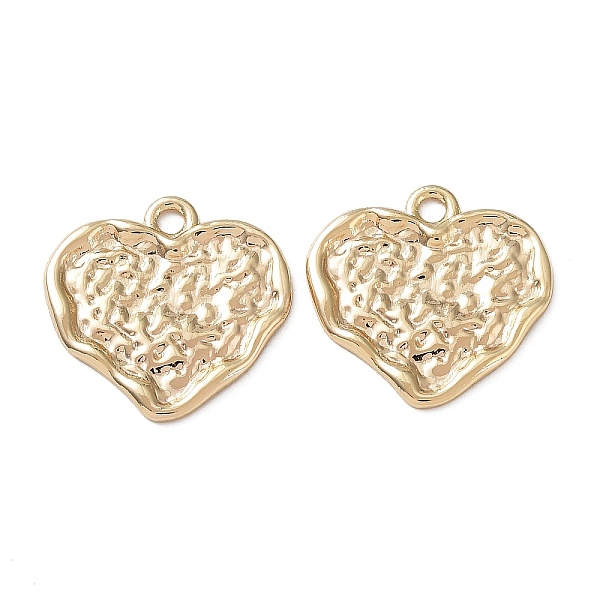 PandaHall Brass Pendants, Textured, Heart Charm, Real 18K Gold Plated, 18x18x1mm, Hole: 1.8mm Brass Heart
PandaHall Brass Pendants, Textured, Heart Charm, Real 18K Gold Plated, 18x18x1mm, Hole: 1.8mm Brass Heart
