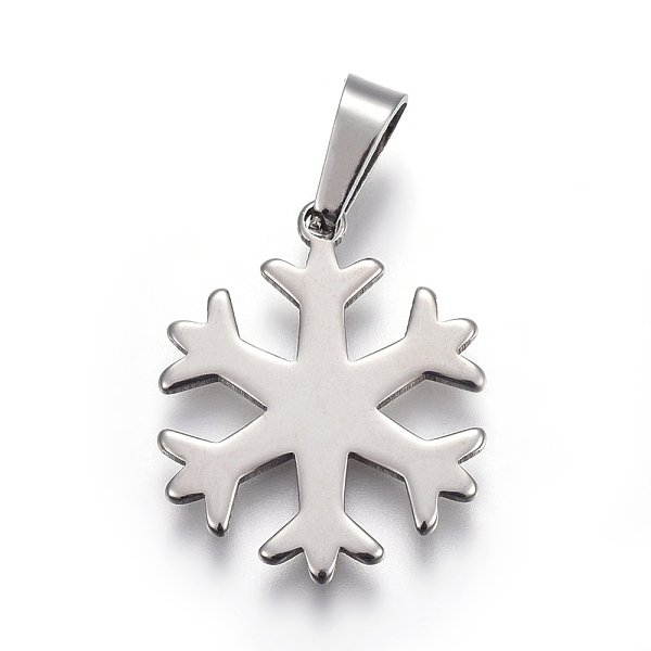 PandaHall 304 Stainless Steel Pendants, Snowflake, Stainless Steel Color, 23x19x1.5mm, Hole: 3x5mm 304 Stainless Steel Snowflake
PandaHall 304 Stainless Steel Pendants, Snowflake, Stainless Steel Color, 23x19x1.5mm, Hole: 3x5mm 304 Stainless Steel Snowflake