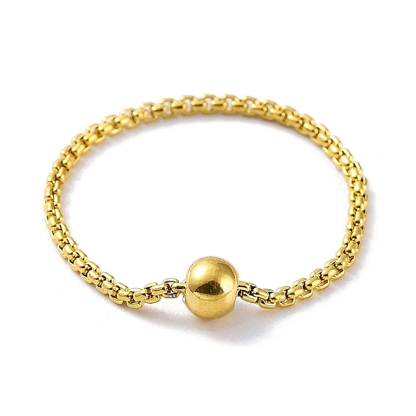 PandaHall Ion Plating(IP) 304 Stainless Steel Round Beaded Finger Rings, Real 18K Gold Plated, US Size 7 1/4(17.5mm) 304 Stainless Steel...
PandaHall Ion Plating(IP) 304 Stainless Steel Round Beaded Finger Rings, Real 18K Gold Plated, US Size 7 1/4(17.5mm) 304 Stainless Steel...