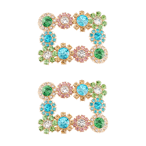 PandaHall 2Pcs Alloy Rhinestone Flower Shoe Decorations, Rectangle Detachable Shoe Buckle Clips, Aquamarine, 48x62x6mm Alloy+Rhinestone..., Cyan
PandaHall 2Pcs Alloy Rhinestone Flower Shoe Decorations, Rectangle Detachable Shoe Buckle Clips, Aquamarine, 48x62x6mm Alloy+Rhinestone..., Cyan