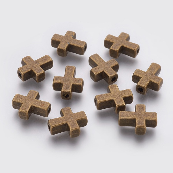 PandaHall Tibetan Style Alloy Beads, Cadmium Free & Nickel Free & Lead Free, Cross, Antique Bronze, 15x12x5mm, Hole: 2mm Alloy Cross
PandaHall Tibetan Style Alloy Beads, Cadmium Free & Nickel Free & Lead Free, Cross, Antique Bronze, 15x12x5mm, Hole: 2mm Alloy Cross