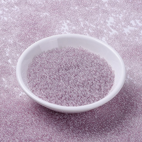 PandaHall MIYUKI Round Rocailles Beads, Japanese Seed Beads, 11/0, (RR3503) Transparent Pale Orchid Luster, 2x1.3mm, Hole: 0.8mm, about..., Purple
PandaHall MIYUKI Round Rocailles Beads, Japanese Seed Beads, 11/0, (RR3503) Transparent Pale Orchid Luster, 2x1.3mm, Hole: 0.8mm, about..., Purple