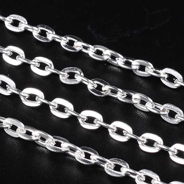 PandaHall Iron Cable Chains, Unwelded, with Spool, Flat Oval, Cadmium Free & Lead Free, Silver, 4x2.7x0.7mm, about 328.08 Feet(100m)/roll...
PandaHall Iron Cable Chains, Unwelded, with Spool, Flat Oval, Cadmium Free & Lead Free, Silver, 4x2.7x0.7mm, about 328.08 Feet(100m)/roll...