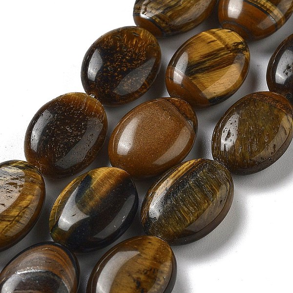 PandaHall Natural Tiger Eye Beads Strands, Flat Oval, 18~18.5x13~13.5x6~6.5mm, Hole: 1.2mm, about 11pcs/strand, 7.76 inch(19.7cm) Tiger Eye...
PandaHall Natural Tiger Eye Beads Strands, Flat Oval, 18~18.5x13~13.5x6~6.5mm, Hole: 1.2mm, about 11pcs/strand, 7.76 inch(19.7cm) Tiger Eye...