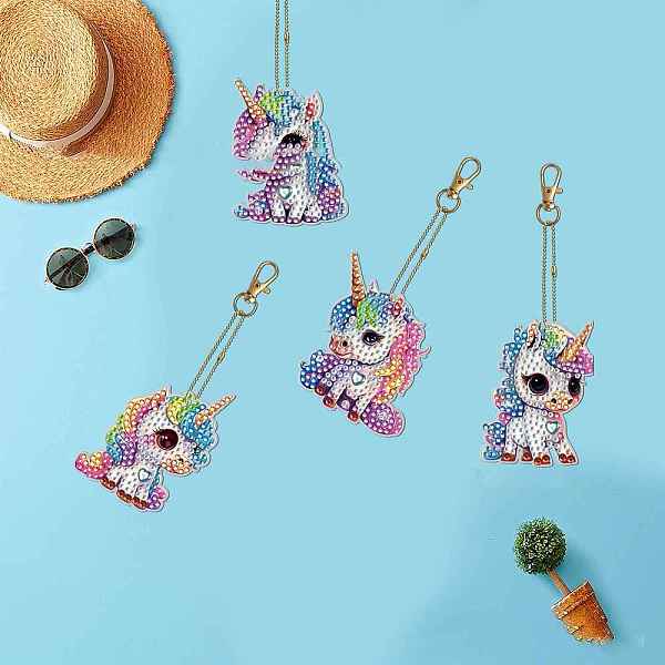 PandaHall Unicorn DIY Diamond Painting Keychain Kit, Including Acrylic Board, Keychain Clasp, Bead Chain, Resin Rhinestones Bag, Diamond...
PandaHall Unicorn DIY Diamond Painting Keychain Kit, Including Acrylic Board, Keychain Clasp, Bead Chain, Resin Rhinestones Bag, Diamond...