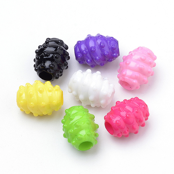 PandaHall Bumpy Opaque Acrylic Large Hole Beads, Oval, Mixed Color, 16x13mm, Hole: 5mm, about 485pcs/500g Acrylic Oval Multicolor
PandaHall Bumpy Opaque Acrylic Large Hole Beads, Oval, Mixed Color, 16x13mm, Hole: 5mm, about 485pcs/500g Acrylic Oval Multicolor