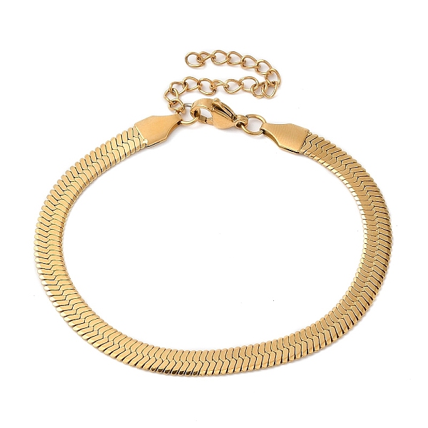 PandaHall Ion Plating(IP) 304 Stainless Steel Herringbone Chain Bracelet for Men Women, Golden, 7-1/8 inch(18cm) 304 Stainless Steel
PandaHall Ion Plating(IP) 304 Stainless Steel Herringbone Chain Bracelet for Men Women, Golden, 7-1/8 inch(18cm) 304 Stainless Steel