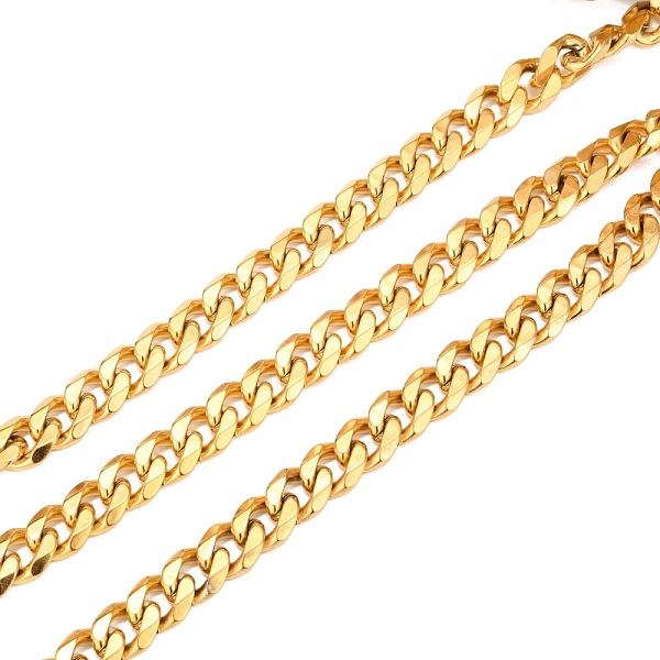 PandaHall Men's Gold Cuban Link Chains, Chunky Chains, 304 Stainless Steel Chains, Unwelded, with Spool, Golden, 13x10.2x4.6mm, about 32.8...
PandaHall Men's Gold Cuban Link Chains, Chunky Chains, 304 Stainless Steel Chains, Unwelded, with Spool, Golden, 13x10.2x4.6mm, about 32.8...
