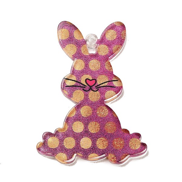 PandaHall Printed Transparent Acrylic Pendants, Rabbit, Old Lace, 40x29.5x2.5mm, Hole: 1.6mm Acrylic Rabbit
PandaHall Printed Transparent Acrylic Pendants, Rabbit, Old Lace, 40x29.5x2.5mm, Hole: 1.6mm Acrylic Rabbit