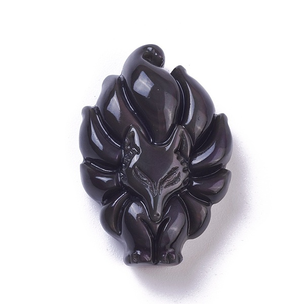 PandaHall Natural Obsidian Pendants, Fox, 34x22.5x9~10mm, Hole: 1.2mm Obsidian Fox
PandaHall Natural Obsidian Pendants, Fox, 34x22.5x9~10mm, Hole: 1.2mm Obsidian Fox