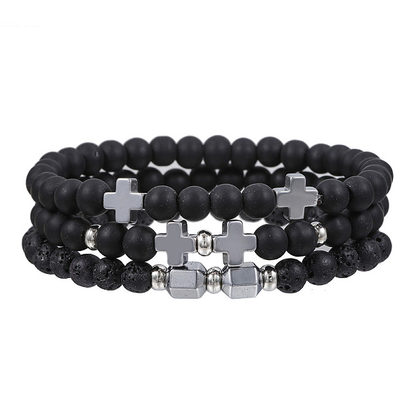 PandaHall Volcano Stone Black Matte Black Gallstone Wood Beads Bracelet Set Combination Hip Hop Elastic Bracelet Bracelet Bracelet Natural...
PandaHall Volcano Stone Black Matte Black Gallstone Wood Beads Bracelet Set Combination Hip Hop Elastic Bracelet Bracelet Bracelet Natural...