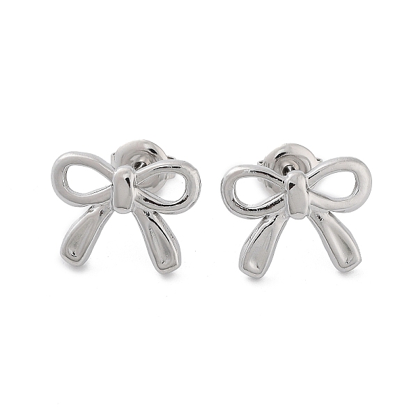 PandaHall 304 Stainless Steel Stud Earrings, Hollow Bowknot, Stainless Steel Color, 11.5x15mm 304 Stainless Steel Bowknot
PandaHall 304 Stainless Steel Stud Earrings, Hollow Bowknot, Stainless Steel Color, 11.5x15mm 304 Stainless Steel Bowknot