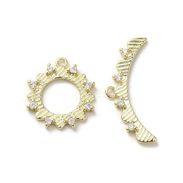 PandaHall Brass Micro Pave Cubic Zirconia Toggle Clasps, Long-Lasting Plated, Flower, Golden, 17x15x2.5mm, Hole: 1.2mm Brass+Cubic Zirconia...
PandaHall Brass Micro Pave Cubic Zirconia Toggle Clasps, Long-Lasting Plated, Flower, Golden, 17x15x2.5mm, Hole: 1.2mm Brass+Cubic Zirconia...