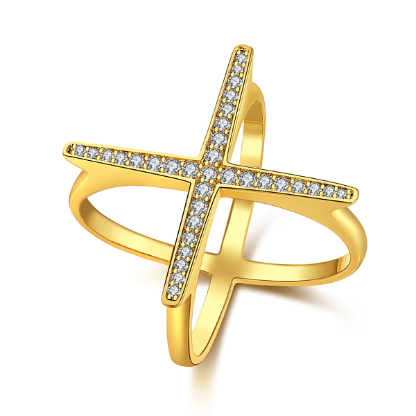 PandaHall Brass Micro Pave Cubic Zirconia Criss Cross rings, Double rings, X Rings, Clear, Golden, US Size 8(18.1mm) Brass+Cubic Zirconia...
PandaHall Brass Micro Pave Cubic Zirconia Criss Cross rings, Double rings, X Rings, Clear, Golden, US Size 8(18.1mm) Brass+Cubic Zirconia...