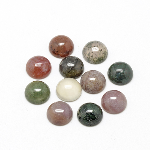 PandaHall Natural Indian Agate Cabochons, Half Round/Dome, 10x4~5mm Indian Agate Half Round Green
PandaHall Natural Indian Agate Cabochons, Half Round/Dome, 10x4~5mm Indian Agate Half Round Green