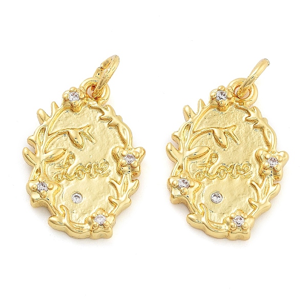 PandaHall Rack Plating Brass & Clear Cubic Zirconia Pendants, Cadmium Free & Lead Free, Long-Lasting Plated, Oval, with Jump Ring, Real 18K...
PandaHall Rack Plating Brass & Clear Cubic Zirconia Pendants, Cadmium Free & Lead Free, Long-Lasting Plated, Oval, with Jump Ring, Real 18K...