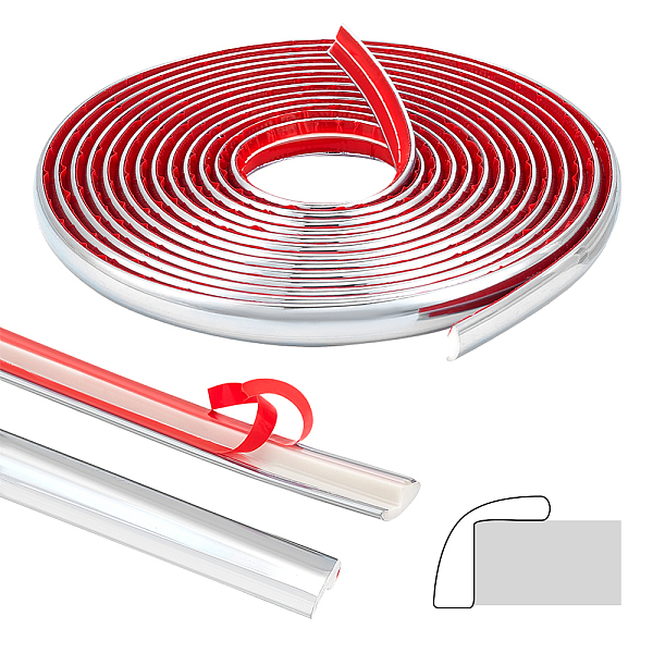 PandaHall Plastic Edging Band, for Cabinet Repairs, Furniture Restoration, Silver, 12.5~13x5mm, about 5m/bag Plastic Silver
PandaHall Plastic Edging Band, for Cabinet Repairs, Furniture Restoration, Silver, 12.5~13x5mm, about 5m/bag Plastic Silver