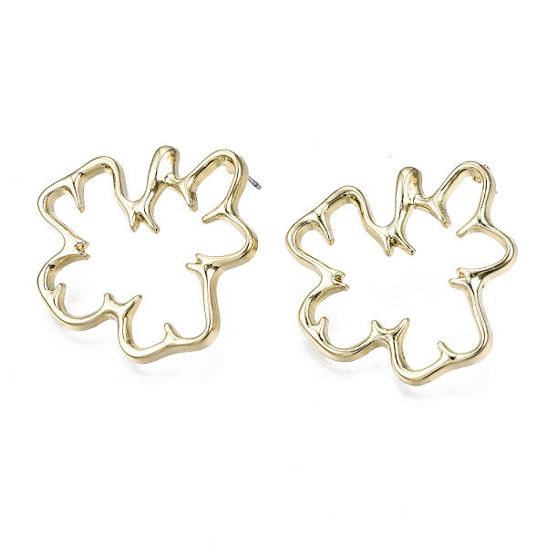 PandaHall Alloy Stud Earrings, Cadmium Free & Lead Free, Flower, Light Gold, 32x31mm, Pin: 0.7mm Alloy Flower
PandaHall Alloy Stud Earrings, Cadmium Free & Lead Free, Flower, Light Gold, 32x31mm, Pin: 0.7mm Alloy Flower