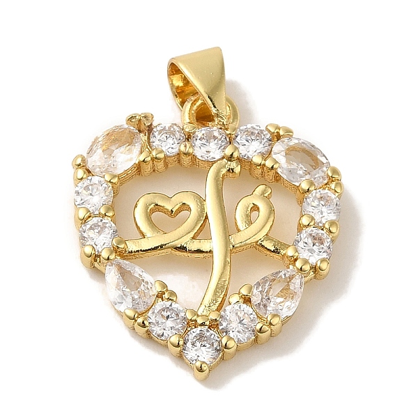 PandaHall Rack Plating Brass Micro Pave Cubic Zirconia Pendants, Cadmium Free & Lead Free, Long-Lasting Plated, Heart, Real 18K Gold Plated..., Clear
PandaHall Rack Plating Brass Micro Pave Cubic Zirconia Pendants, Cadmium Free & Lead Free, Long-Lasting Plated, Heart, Real 18K Gold Plated..., Clear