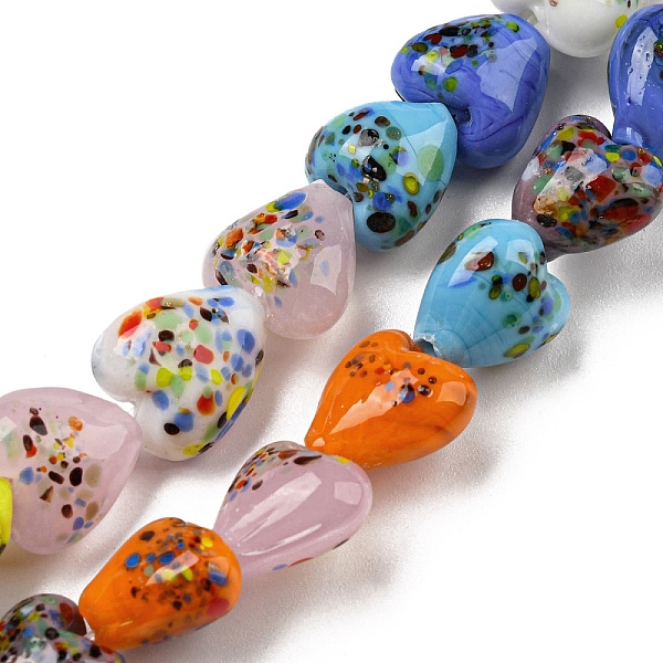 PandaHall Handmade Lampwork Beads Strands, Heart, Mixed Color, 12~14x11~13x8~9mm, Hole: 1.8mm, about 35pcs/strand, 15.55''(39.5cm) Lampwork..., Multicolor
PandaHall Handmade Lampwork Beads Strands, Heart, Mixed Color, 12~14x11~13x8~9mm, Hole: 1.8mm, about 35pcs/strand, 15.55''(39.5cm) Lampwork..., Multicolor