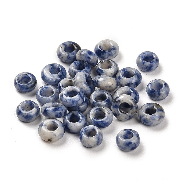 PandaHall Natural Blue Spot Jasper European Beads, Large Hole Beads, Rondelle, 10x4.5~5mm, Hole: 4~4.3mm Blue Spot Jasper Rondelle
PandaHall Natural Blue Spot Jasper European Beads, Large Hole Beads, Rondelle, 10x4.5~5mm, Hole: 4~4.3mm Blue Spot Jasper Rondelle