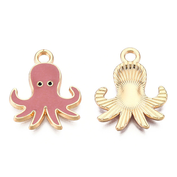 PandaHall Alloy Enamel Pendants, Light Gold, Octopus, Pale Violet Red, 20x16x2mm, Hole: 2mm Alloy+Enamel Other Animal Pink
PandaHall Alloy Enamel Pendants, Light Gold, Octopus, Pale Violet Red, 20x16x2mm, Hole: 2mm Alloy+Enamel Other Animal Pink