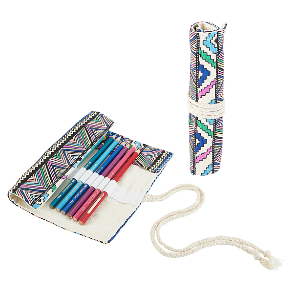 PandaHall 2Pcs 2 Style Handmade Canvas Pencil Roll Wrap, Multiuse Roll Up Pencil Case, Pen Curtain, Ethnic Style, for Coloring Pencil...
PandaHall 2Pcs 2 Style Handmade Canvas Pencil Roll Wrap, Multiuse Roll Up Pencil Case, Pen Curtain, Ethnic Style, for Coloring Pencil...