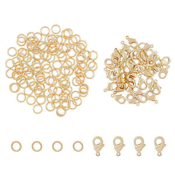 PandaHall HOBBIESAY 30Pcs Brass Lobster Claw Claps & 60Pcs Open Jump Rings, Real 18K Gold Plated, Claps: about 10x6x2.5mm, Hole: 1mm, 30pcs;...
PandaHall HOBBIESAY 30Pcs Brass Lobster Claw Claps & 60Pcs Open Jump Rings, Real 18K Gold Plated, Claps: about 10x6x2.5mm, Hole: 1mm, 30pcs;...