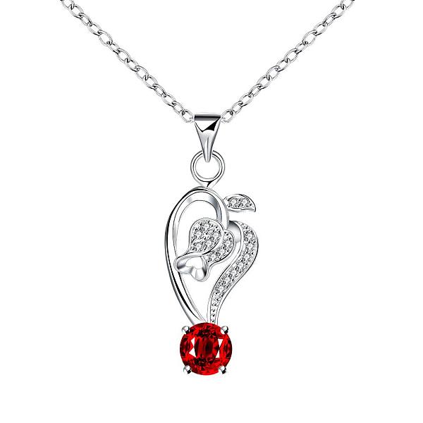 PandaHall Silver Plated Brass Cubic Zirconia Heart Pendant Necklaces, Red, 18 inch Cubic Zirconia Red
PandaHall Silver Plated Brass Cubic Zirconia Heart Pendant Necklaces, Red, 18 inch Cubic Zirconia Red