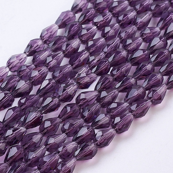 PandaHall Glass Beads Strands, Faceted, Teardrop, Indigo, 6x4mm, Hole: 1mm, about 65~68pcs/strand, 14.96~15.35 inch Glass Teardrop Purple
PandaHall Glass Beads Strands, Faceted, Teardrop, Indigo, 6x4mm, Hole: 1mm, about 65~68pcs/strand, 14.96~15.35 inch Glass Teardrop Purple