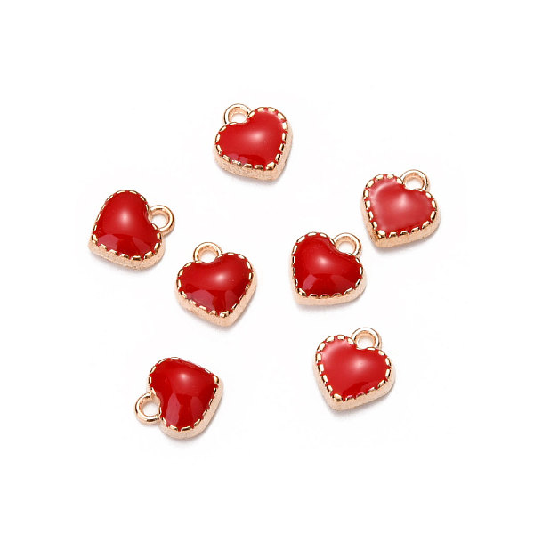 PandaHall Alloy Enamel Charms, Heart, Light Gold, Red, 8x7.50x2.50mm, Hole: 1.5mm Alloy+Enamel Heart Red
PandaHall Alloy Enamel Charms, Heart, Light Gold, Red, 8x7.50x2.50mm, Hole: 1.5mm Alloy+Enamel Heart Red