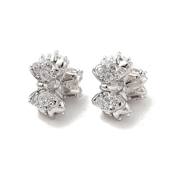 PandaHall Brass Micro Pave Clear Cubic Zirconia Spacer Beads, Bowknot, Platinum, 7x8x4mm, Hole: 1mm Brass+Cubic Zirconia Bowknot Clear
PandaHall Brass Micro Pave Clear Cubic Zirconia Spacer Beads, Bowknot, Platinum, 7x8x4mm, Hole: 1mm Brass+Cubic Zirconia Bowknot Clear