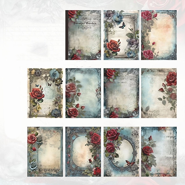 PandaHall 30 Sheets 10 Styles Vintage Scrapbook Paper Pad, for DIY Album Scrapbook, Greeting Card, Background Paper, Dark Turquoise...
PandaHall 30 Sheets 10 Styles Vintage Scrapbook Paper Pad, for DIY Album Scrapbook, Greeting Card, Background Paper, Dark Turquoise...