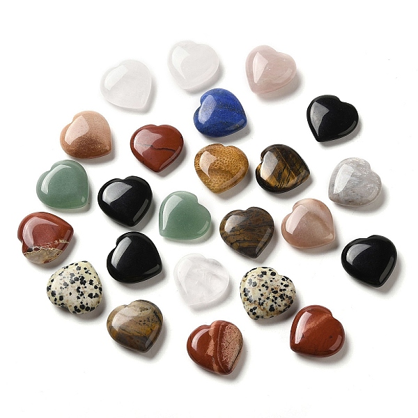 PandaHall Natural Mixed Heart Palm Stones, Reiki Energy Balancing Meditation Gift, 24~25x25~26x7~12mm Mixed Stone Heart
PandaHall Natural Mixed Heart Palm Stones, Reiki Energy Balancing Meditation Gift, 24~25x25~26x7~12mm Mixed Stone Heart