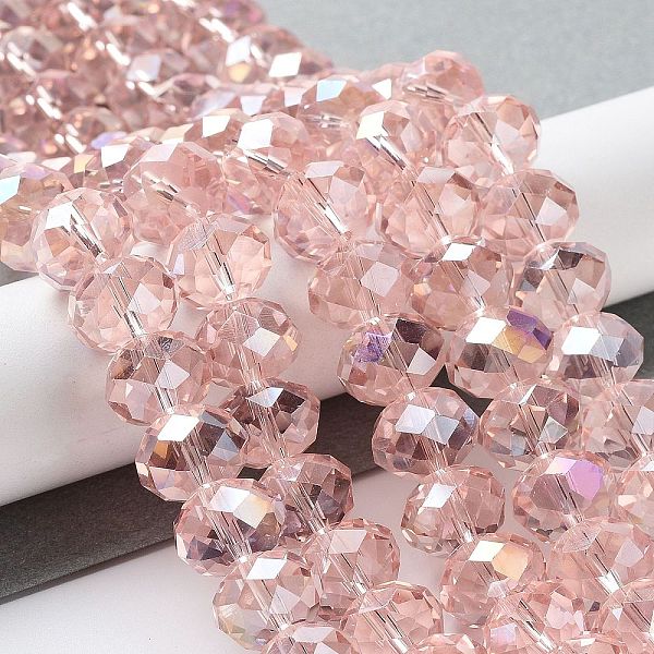 PandaHall Electroplate Glass Beads Strands, AB Color Plated, Faceted, Rondelle, Pink, 12x8mm, Hole: 1mm, about 72pcs/strand Glass Rondelle...
PandaHall Electroplate Glass Beads Strands, AB Color Plated, Faceted, Rondelle, Pink, 12x8mm, Hole: 1mm, about 72pcs/strand Glass Rondelle...