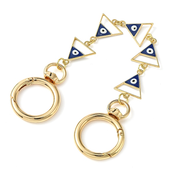 PandaHall Alloy Evil Eye Enamel Link Bag Extender Chains, with Golden Plated Swivel Clasps, Blue, Triangle, 19.8cm Alloy+Enamel Triangle...
PandaHall Alloy Evil Eye Enamel Link Bag Extender Chains, with Golden Plated Swivel Clasps, Blue, Triangle, 19.8cm Alloy+Enamel Triangle...
