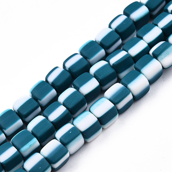 PandaHall Handmade Polymer Clay Beads Strands, Column, Teal, 5x5x4.5mm, Hole: 2mm, about 85~86pcs/strand, 15.83 inch~16.06 inch(40.2~40.8cm)..., Cyan
PandaHall Handmade Polymer Clay Beads Strands, Column, Teal, 5x5x4.5mm, Hole: 2mm, about 85~86pcs/strand, 15.83 inch~16.06 inch(40.2~40.8cm)..., Cyan