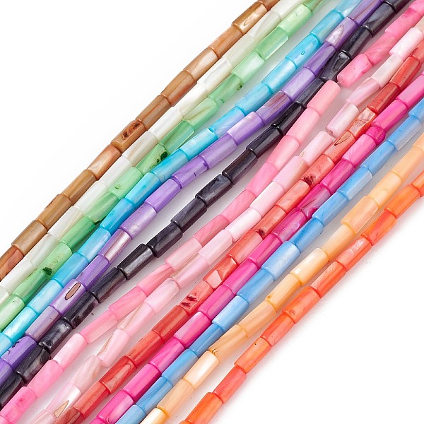 PandaHall Natural Freshwater Shell Dyed Beads Strands, Column, Mixed Color, 8x4mm, Hole: 0.8mm, about 46pcs/strand, 14.96''(38cm) Freshwater..., Multicolor
PandaHall Natural Freshwater Shell Dyed Beads Strands, Column, Mixed Color, 8x4mm, Hole: 0.8mm, about 46pcs/strand, 14.96''(38cm) Freshwater..., Multicolor