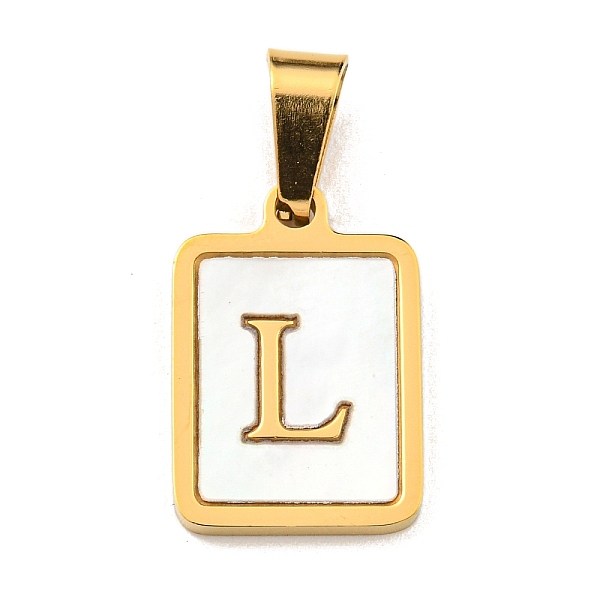 PandaHall Vacuum Plating 304 Stainless Steel Pave Natural White Shell Pendants, Rectangle with Letter Charms, Golden, Letter L...
PandaHall Vacuum Plating 304 Stainless Steel Pave Natural White Shell Pendants, Rectangle with Letter Charms, Golden, Letter L...