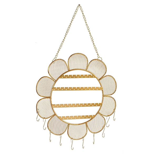 PandaHall Wall-mounted Flower Iron Mesh Jewelry Display Stands, Jewelry Hanging Organizer for Earrings, Bracelet, Necklace Storage, Golden...
PandaHall Wall-mounted Flower Iron Mesh Jewelry Display Stands, Jewelry Hanging Organizer for Earrings, Bracelet, Necklace Storage, Golden...