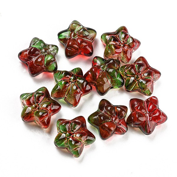 PandaHall Transparent Glass Beads, Star with Bowknot, Dark Red, 13.5~14x14.5x7~8mm, Hole: 1.2mm Glass Star
PandaHall Transparent Glass Beads, Star with Bowknot, Dark Red, 13.5~14x14.5x7~8mm, Hole: 1.2mm Glass Star