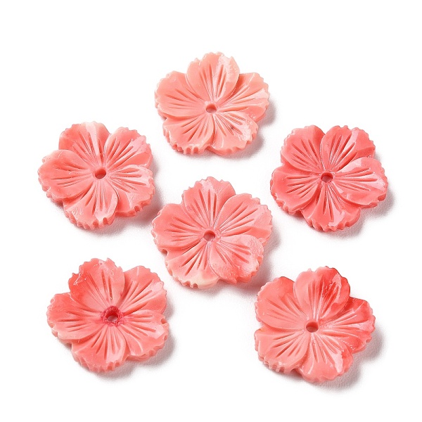 PandaHall Synthetic Shell Dyed Beads, Flower, Salmon, 19x19x4mm, Hole: 1.6mm Other Sea Shell Flower Red
PandaHall Synthetic Shell Dyed Beads, Flower, Salmon, 19x19x4mm, Hole: 1.6mm Other Sea Shell Flower Red