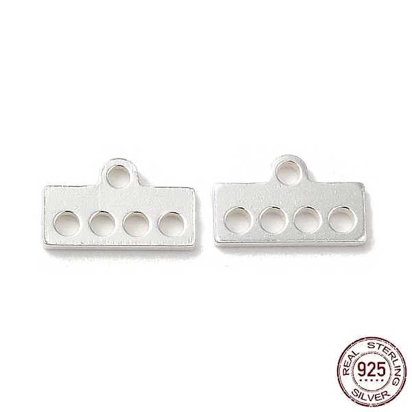 PandaHall 925 Sterling Silver Chandelier Component Links, 5-Loop Rectangle Connector, Silver, 4.3x7x0.6mm, Hole: 1mm Sterling Silver...
PandaHall 925 Sterling Silver Chandelier Component Links, 5-Loop Rectangle Connector, Silver, 4.3x7x0.6mm, Hole: 1mm Sterling Silver...