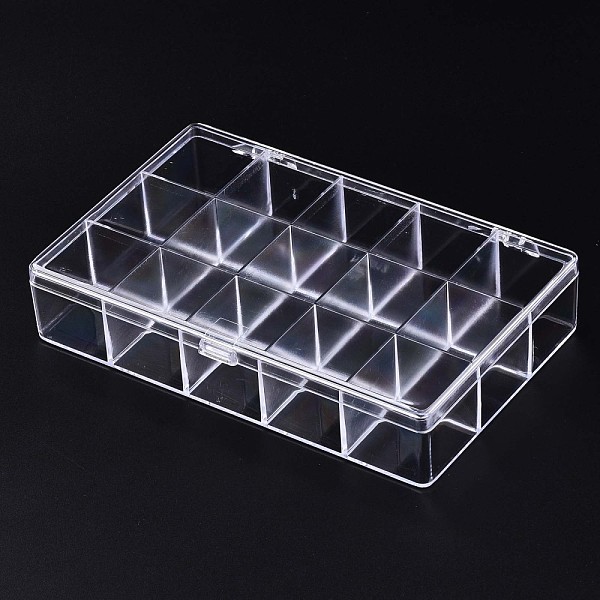 PandaHall Polystyrene Bead Storage Containers, 15 Compartments Organizer Boxes, with Hinged Lid, Rectangle, Clear, 16.8x10.5x3.4cm...
PandaHall Polystyrene Bead Storage Containers, 15 Compartments Organizer Boxes, with Hinged Lid, Rectangle, Clear, 16.8x10.5x3.4cm...
