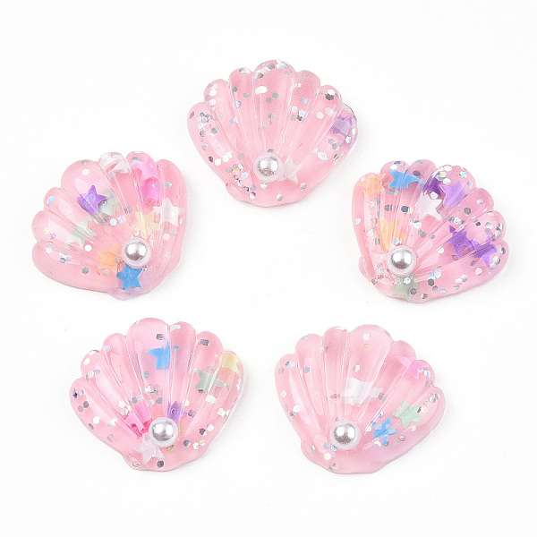 PandaHall Resin Cabochons, with Paillette, Shell, Pink, 25x28~29x7mm Resin Shell Shape Pink
PandaHall Resin Cabochons, with Paillette, Shell, Pink, 25x28~29x7mm Resin Shell Shape Pink