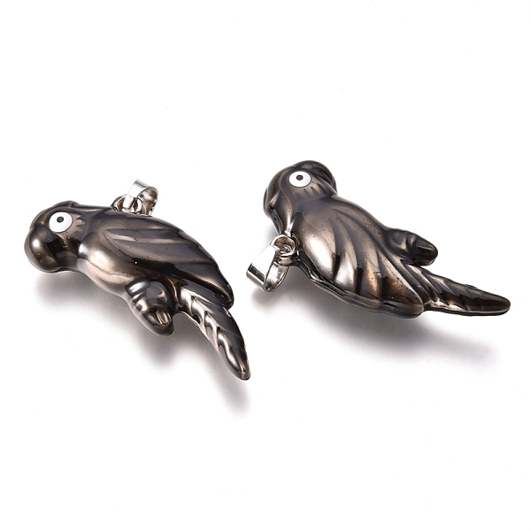 PandaHall CCB Plastic Pendants, with Enamel, Bird, Platinum, 18x42.3x9.8mm, Hole: 6x5mm Plastic Bird Black
PandaHall CCB Plastic Pendants, with Enamel, Bird, Platinum, 18x42.3x9.8mm, Hole: 6x5mm Plastic Bird Black