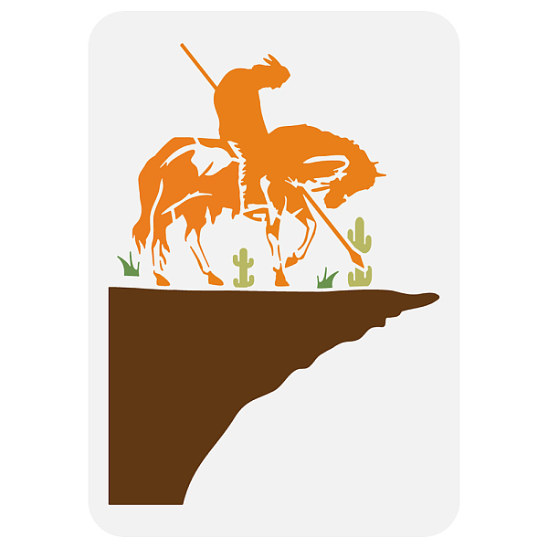 PandaHall Plastic Hollow Out Drawing Painting Stencils Templates, for Painting on Scrapbook Fabric Tiles Floor Furniture Wood, Horse...
PandaHall Plastic Hollow Out Drawing Painting Stencils Templates, for Painting on Scrapbook Fabric Tiles Floor Furniture Wood, Horse...