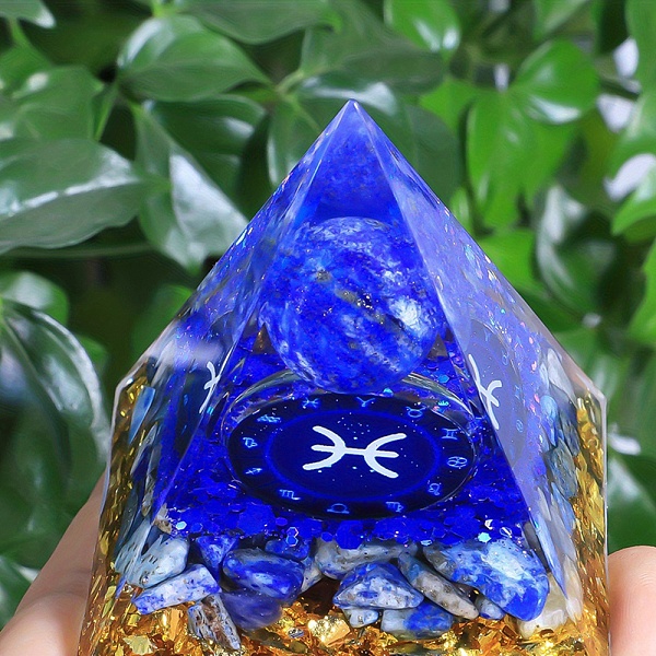 PandaHall Orgonite Pyramid Resin Energy Generators, Reiki Natural Sodalite Chips Inside for Home Office Desk Decoration, Pisces, 50mm...
PandaHall Orgonite Pyramid Resin Energy Generators, Reiki Natural Sodalite Chips Inside for Home Office Desk Decoration, Pisces, 50mm...